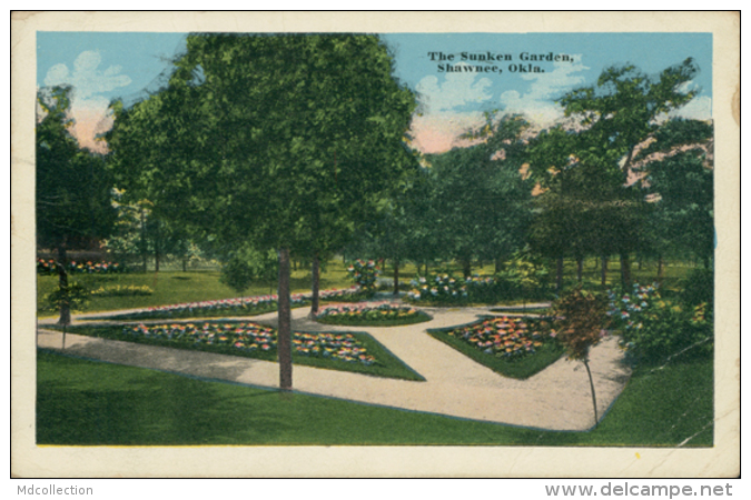 US SHAWNEE / The Sunken Garden / CARTE COULEUR - Shawnee