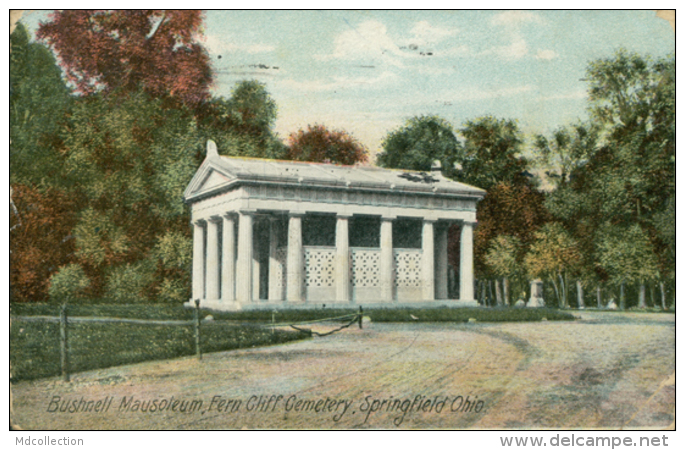 US SPRINGFIELD / Bushnell Mausoleum, Fern Cliff Cemetery / CARTE COULEUR - Springfield – Illinois