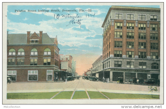 USA PENSACOLA / Palafox Street Looking South / CARTE COULEUR - Pensacola