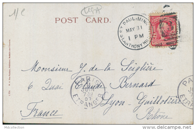 USA SAINT LOUIS / Post Office / CARTE COULEUR - St Paul