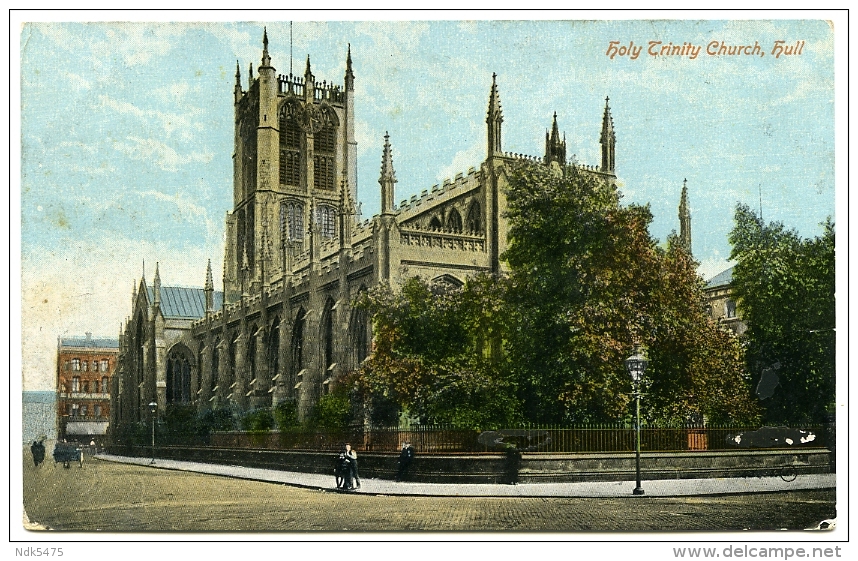 HULL : HOLY TRINITY CHURCH - BOMBING 1916 - Hull