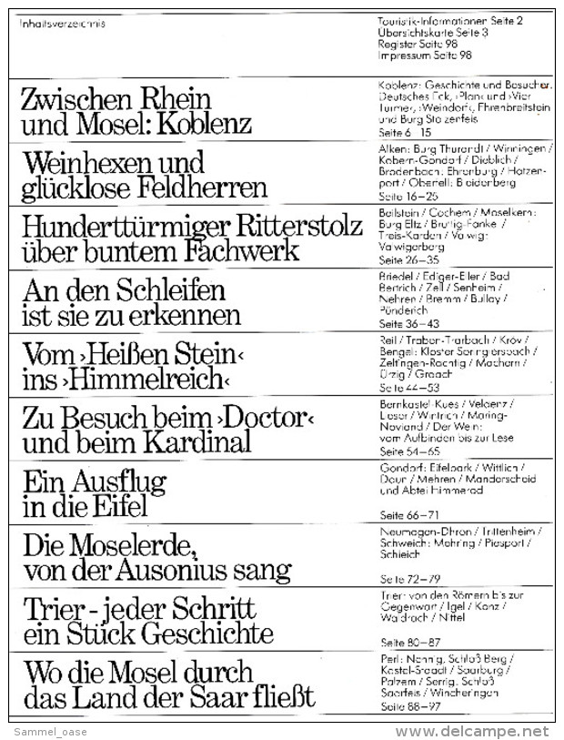 HB Bild-Atlas Bildband  -  Die Mosel  -  Weinhexen Und Glücklose Feldherren - Koblenz - Trier - Eifel - Reizen En Ontspanning