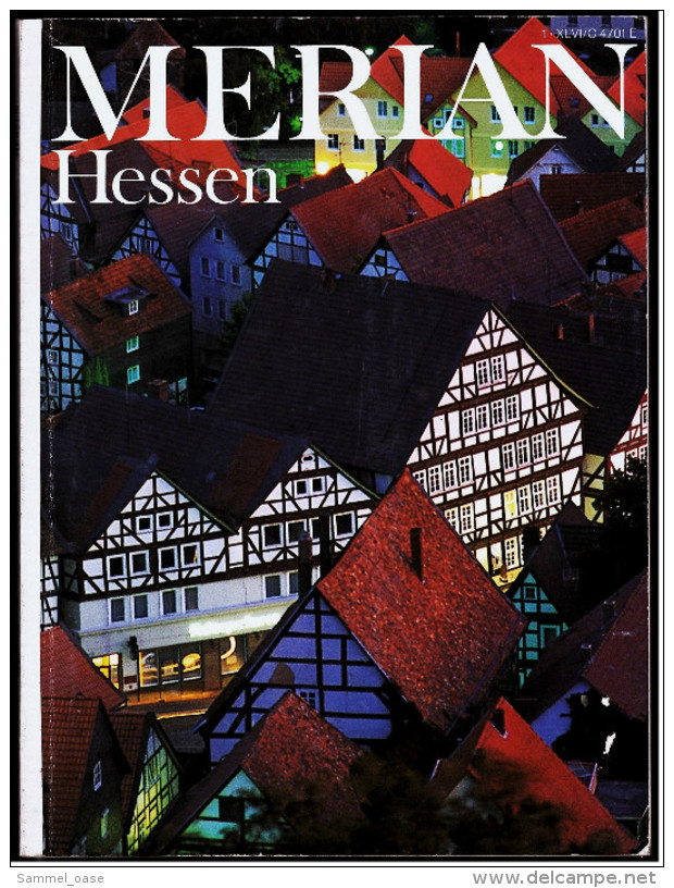 Merian Illustrierte Hessen , Bilder Von 1993  -  Die Plutoniumstadt Bei Hanau - Die Kunst Des Fachwerks - Travel & Entertainment