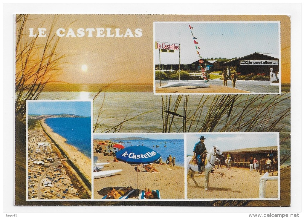 CAMPING LE CASTELLAS - N° 6 - MULTIVUES - CPSM GF VOYAGEE - Sete (Cette)