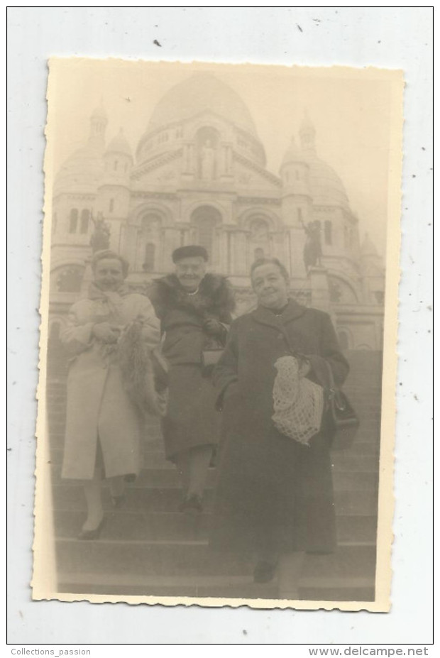 Cp , CARTE PHOTO , 75 , PARIS , Le SACRE COEUR , écrite - Sacré-Coeur