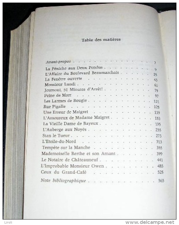 SIMENON. &OElig;uvres Completes. (09). IX. LES NOUVELLES ENQUÊTES DE MAIGRET.  19 Titres - Simenon
