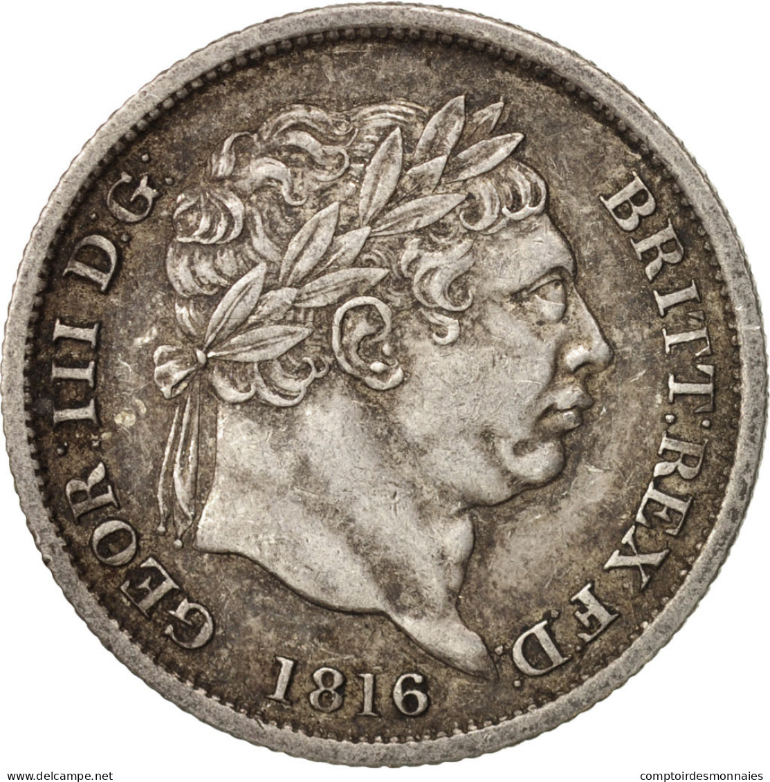 Monnaie, Grande-Bretagne, George III, Shilling, 1816, TTB+, Argent, KM:666 - I. 1 Shilling