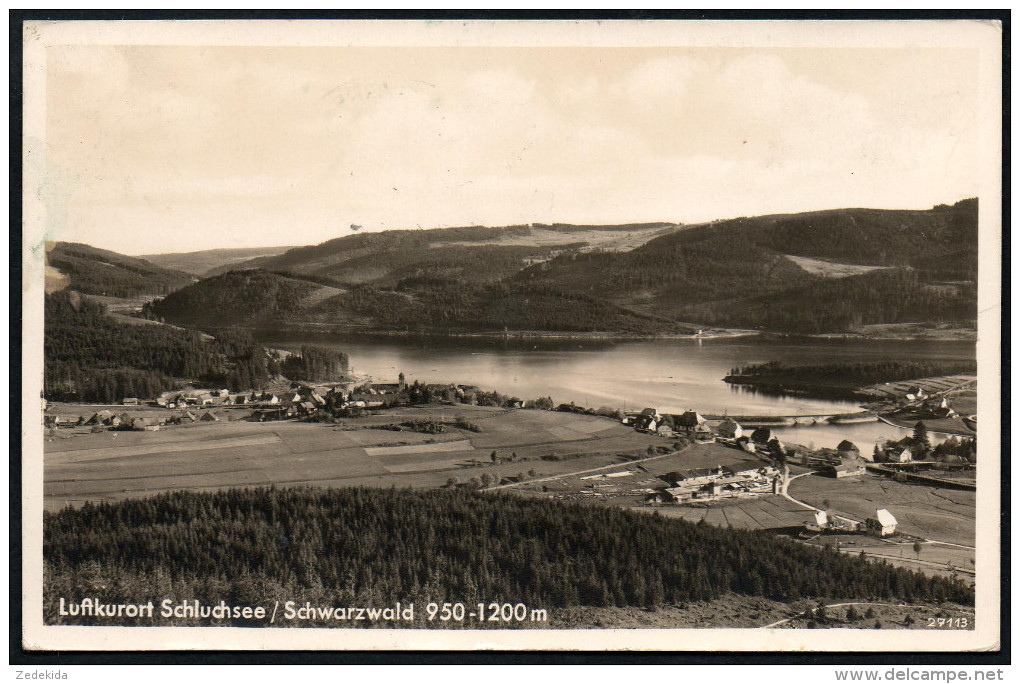 2633 - Alte Foto Ansichtskarte - Schluchsee Gel 1938 - Schluchsee