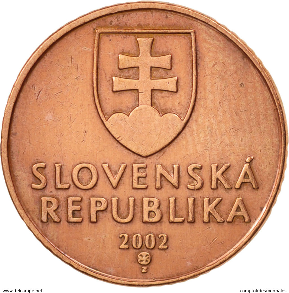 Monnaie, Slovaquie, 50 Halierov, 2002, TTB+, Copper Plated Steel, KM:35 - Slovakia