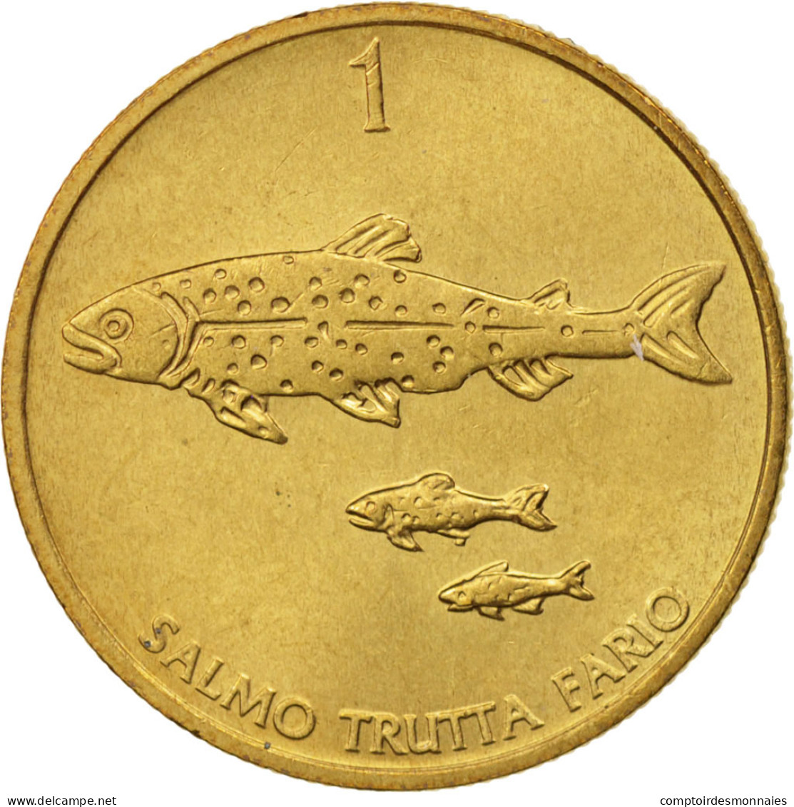 Monnaie, Slovénie, Tolar, 1992, SUP, Nickel-brass, KM:4 - Slowenien