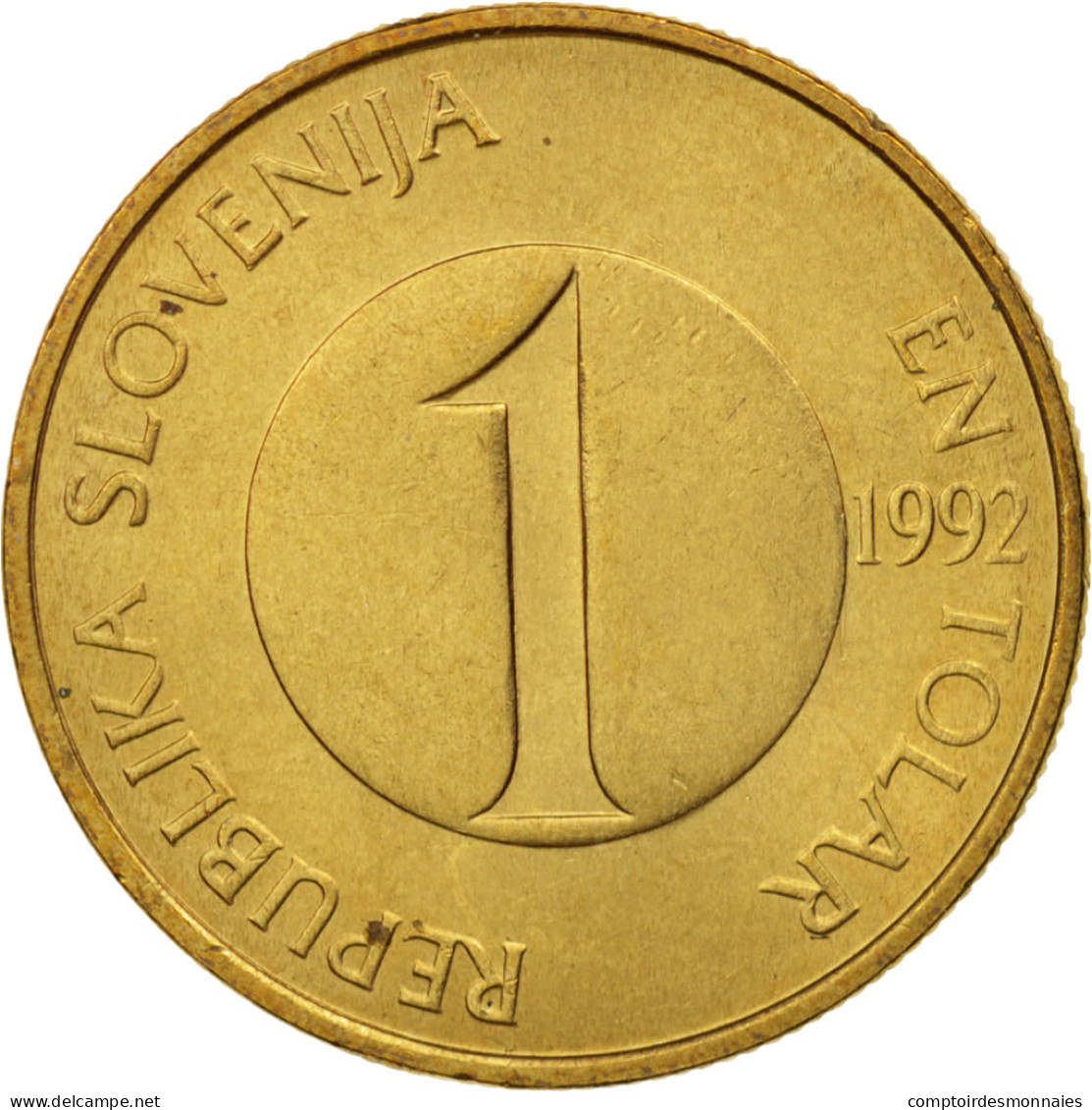 Monnaie, Slovénie, Tolar, 1992, SUP, Nickel-brass, KM:4 - Slowenien