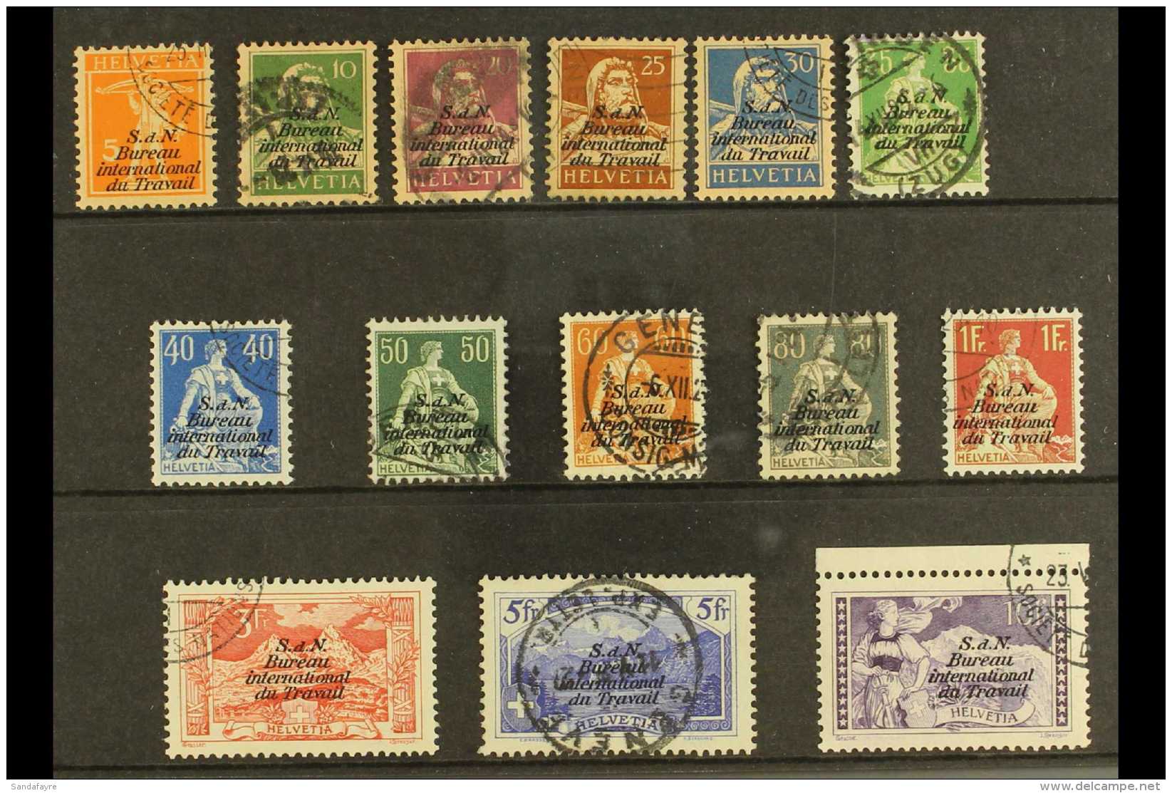 BIT/ILO 1923-44 SET, Mi 1x/14x, Used Set (14 Stamps) For More Images, Please Visit... - Altri & Non Classificati