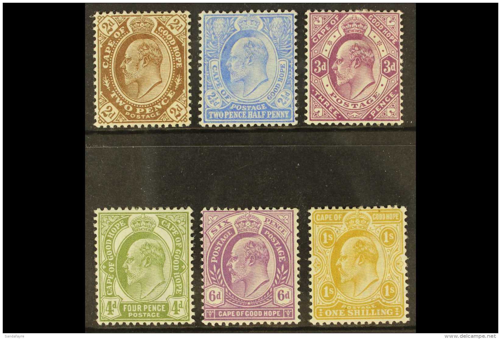 COGH 1902-04 Set From 2d To 1s Complete, SG 72/77, Fine Mint (6) For More Images, Please Visit... - Non Classificati
