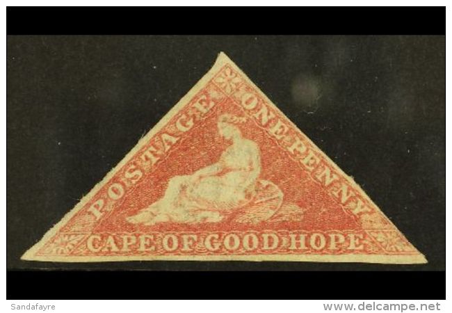 CAPE OF GOOD HOPE 1855-63 1d Rose, SG 5a, Mint With Neat Margins Just Touching At Lower Right Side, Part OG With... - Non Classificati
