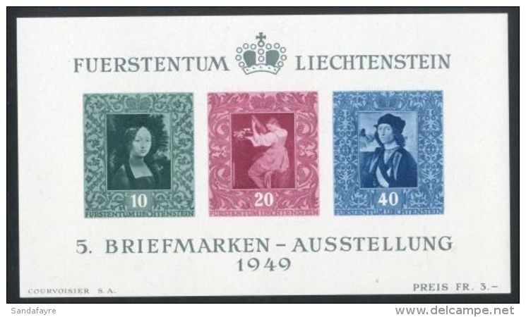 1949 Vaduz Stamp Expo Min Sheet, Mi Bl 5, Vf NHM. For More Images, Please Visit... - Altri & Non Classificati