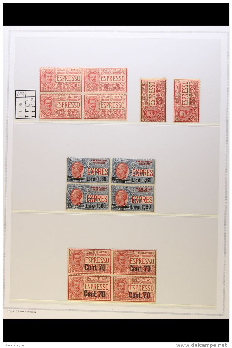 EXPRESS STAMPS 1903 -1945 Extensive Mint Collection, Chiefly NHM And With Many Blocks Of 4 And Including 1903 -... - Non Classificati