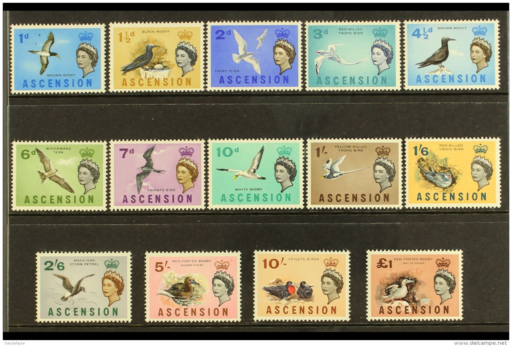 1963 Birds Complete Set, SG 70/83, NHM (14) For More Images, Please Visit... - Ascensione