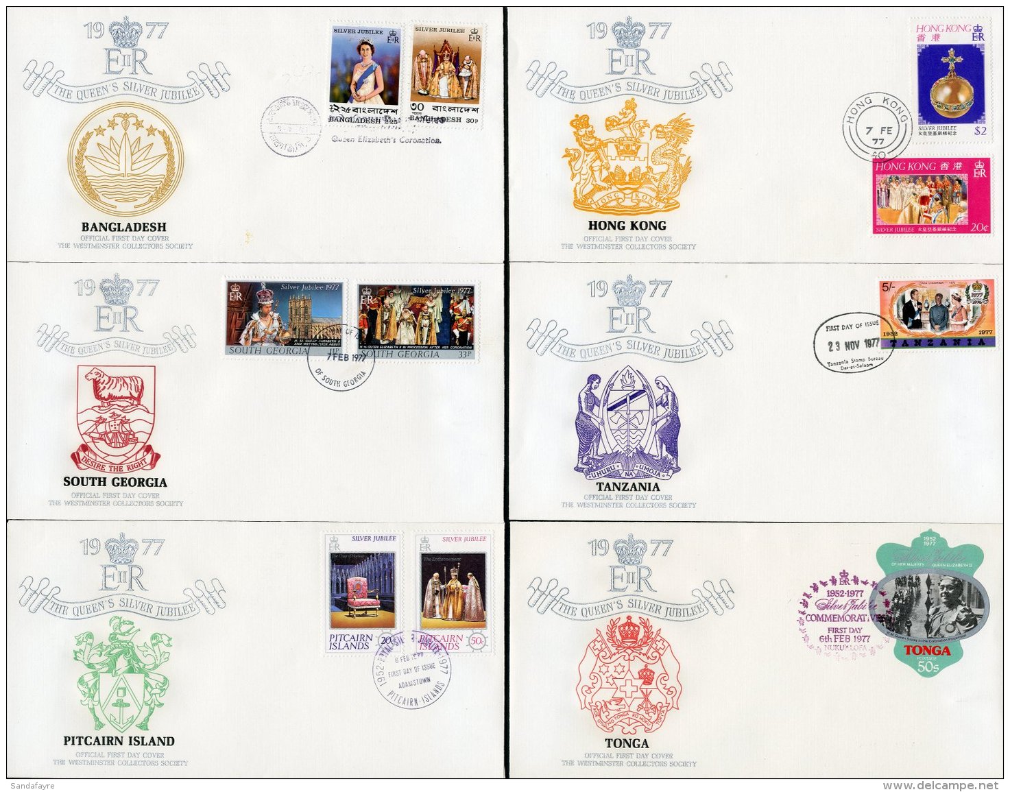 COMMONWEALTH 1977 Silver Jubilee Fdc Collection, Fine (29) For More Images, Please Visit... - Non Classificati