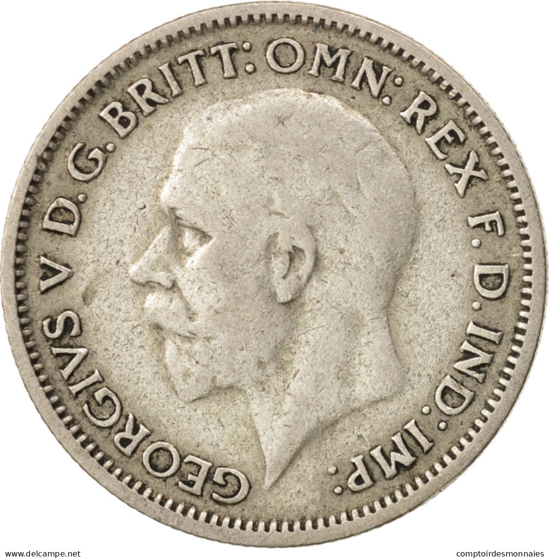 Monnaie, Grande-Bretagne, George V, 6 Pence, 1933, TTB, Argent, KM:832 - F. 3 Pence