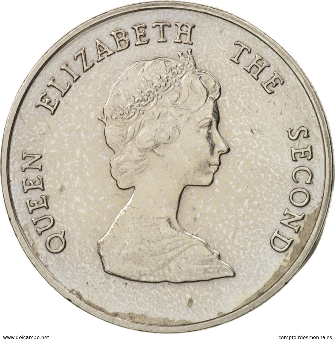 Monnaie, Etats Des Caraibes Orientales, Elizabeth II, 25 Cents, 1981, SUP - Caraïbes Orientales (Etats Des)
