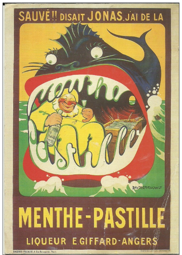 JONAS DANS LE VENTRE DE LA BALEINE(AFFICHE) 1925(ANGERS MAINE ET LOIRE) - Pubblicitari