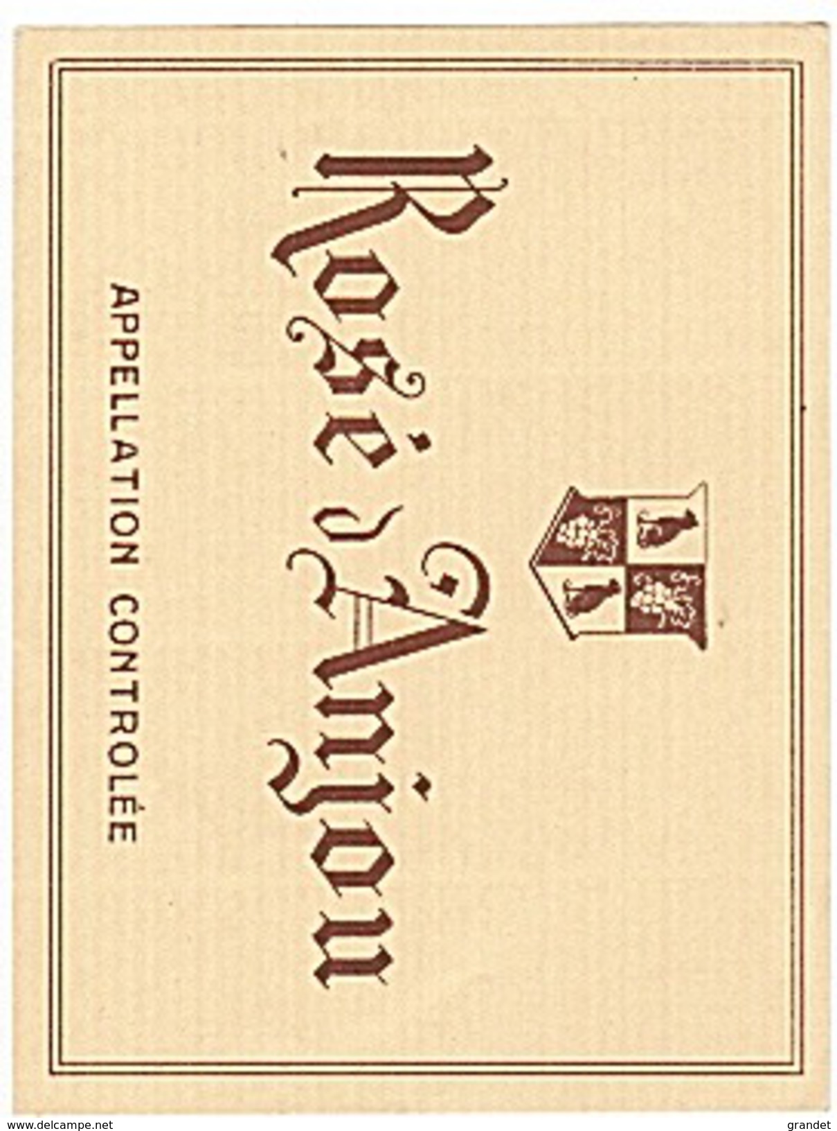 ETIQUETTE - ANJOU - ROSE -  - - Vino Rosado