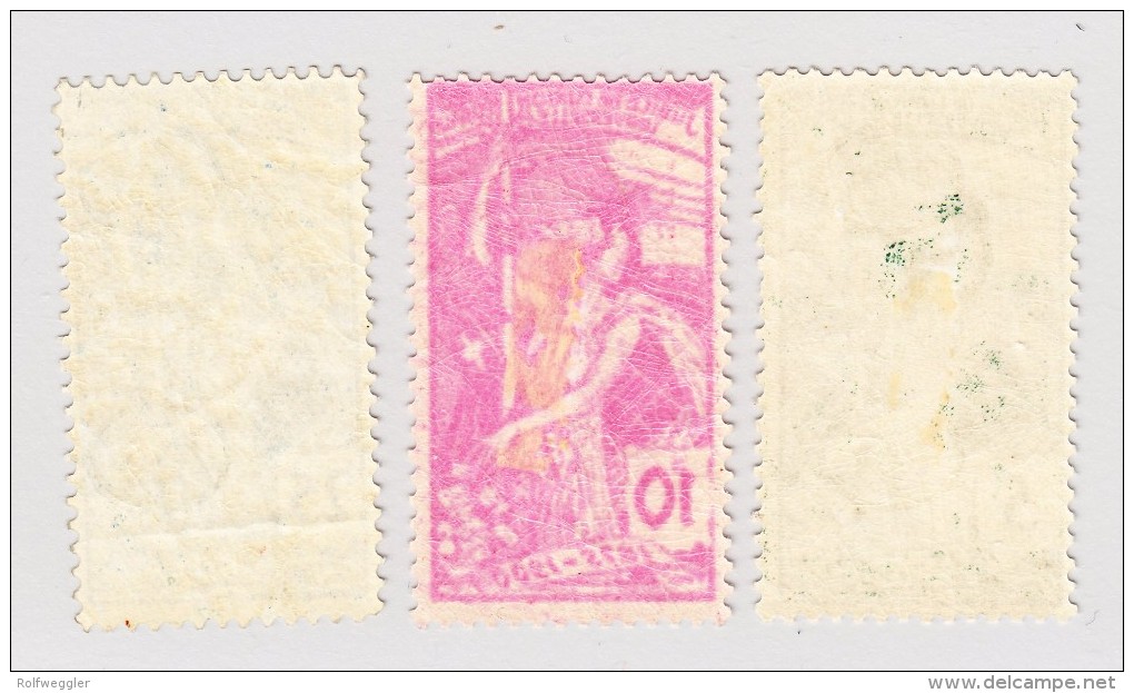 Schweiz UPU Serie #77-79 */** Verschiedene Zähnungen Und Abart - Unused Stamps