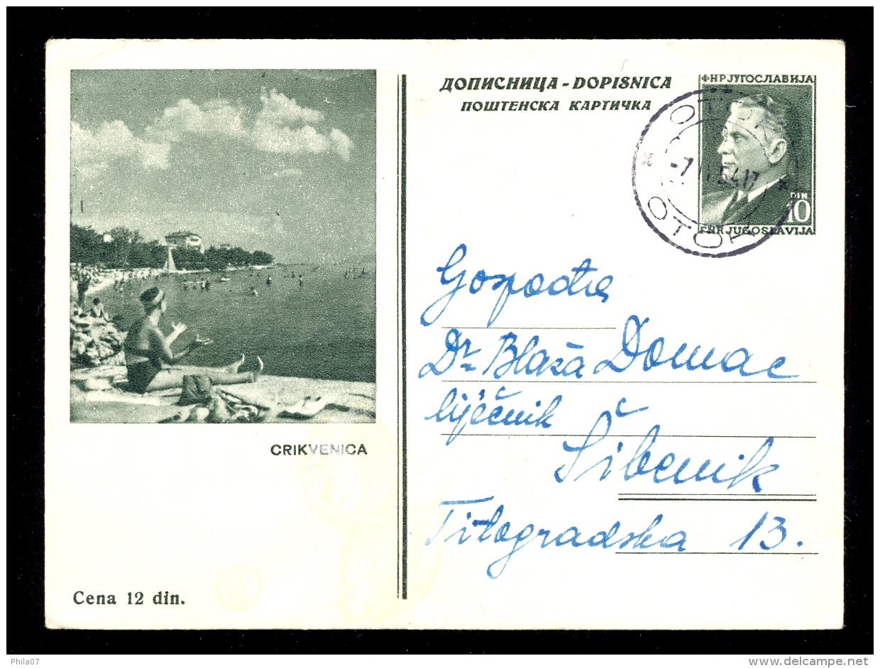 Illustrated Stationery - Image Crikvenica / Stationery Circulated, 2 Scans - Autres & Non Classés