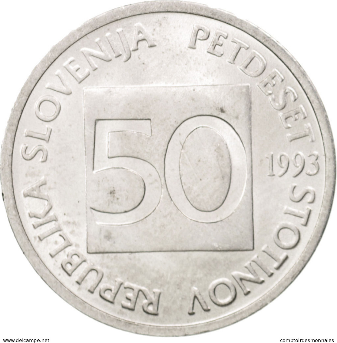 Monnaie, Slovénie, 50 Stotinov, 1993, SPL, Aluminium, KM:3 - Slovenia