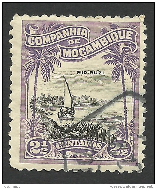 Mozambique Company, 2 1/2 C. 1918, Scott # 115, Used. - Mozambique