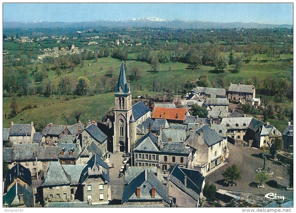 CPSM 12  SAINTE GENEVIEVE SUR ARGENCE VUE GENERALE  AERIENNE - Autres & Non Classés