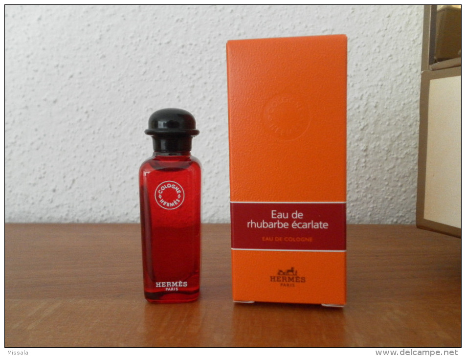 ACHAT IMMEDIAT;;;;MINIATURE EAU DE RHUBARBE ECARLATE - HERMES - 7,5 ML EAU DE COLOGNE - Miniatures Femmes (avec Boite)