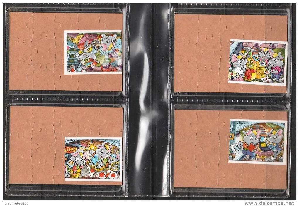 Puzzle Kinder " Les Souris" En 4 Parties De 2001 Livrés Complets Avec Bandelettes Et Sous Cache En Plastique. - Puzzles