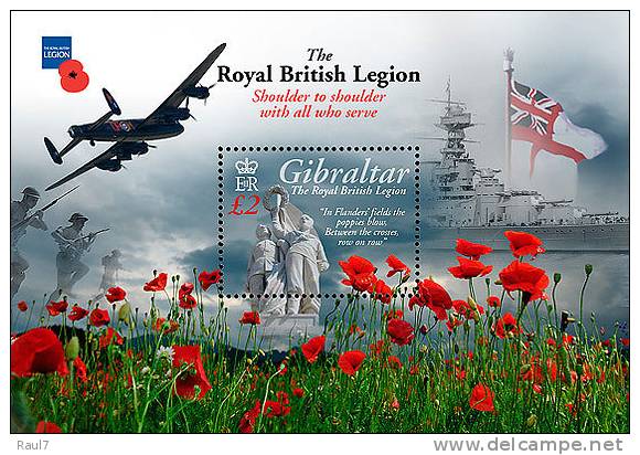 GIBRALTAR 2011 - Avions Et Navires De Combat, 1er Guerre Mondiale - BF Neuf // Mnh - Gibraltar