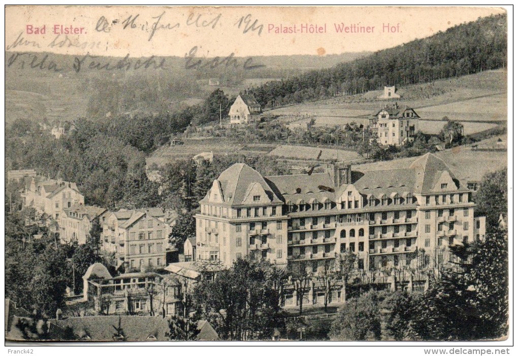 Allemagne. Bad Eslter. Plast Hotel Wettiner Hof. - Bad Elster