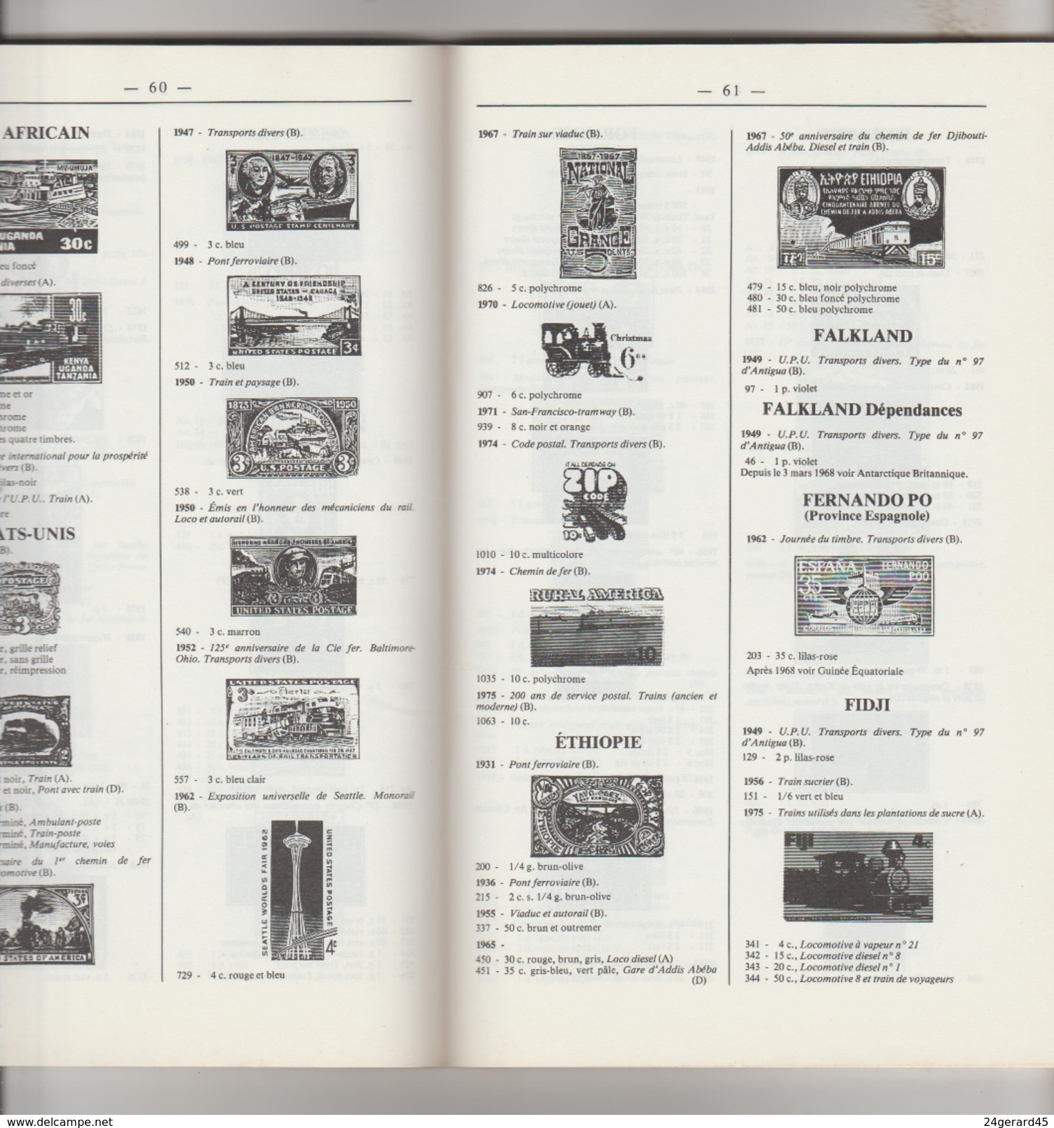 CATALOGUE MONDIAL ILLUSTRE THRMATIQUE CHEMIN DE FER 144 PAGES - Timbres Ferroviaires Inventaire Sans Cote - Spoorwegen