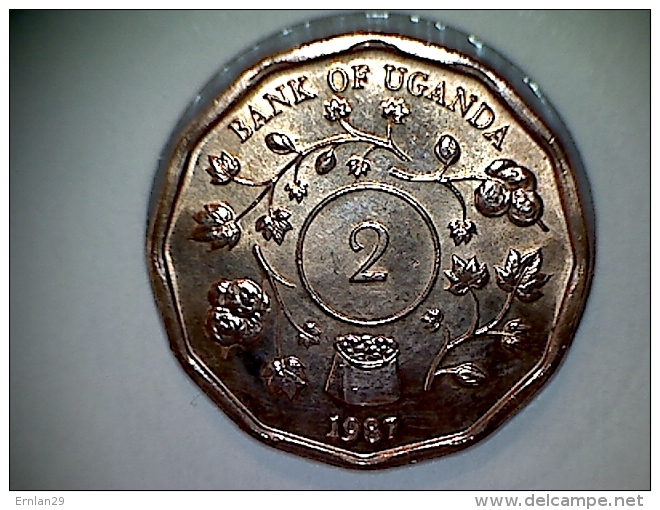 Uganda 2 Shillings 1987 - Uganda