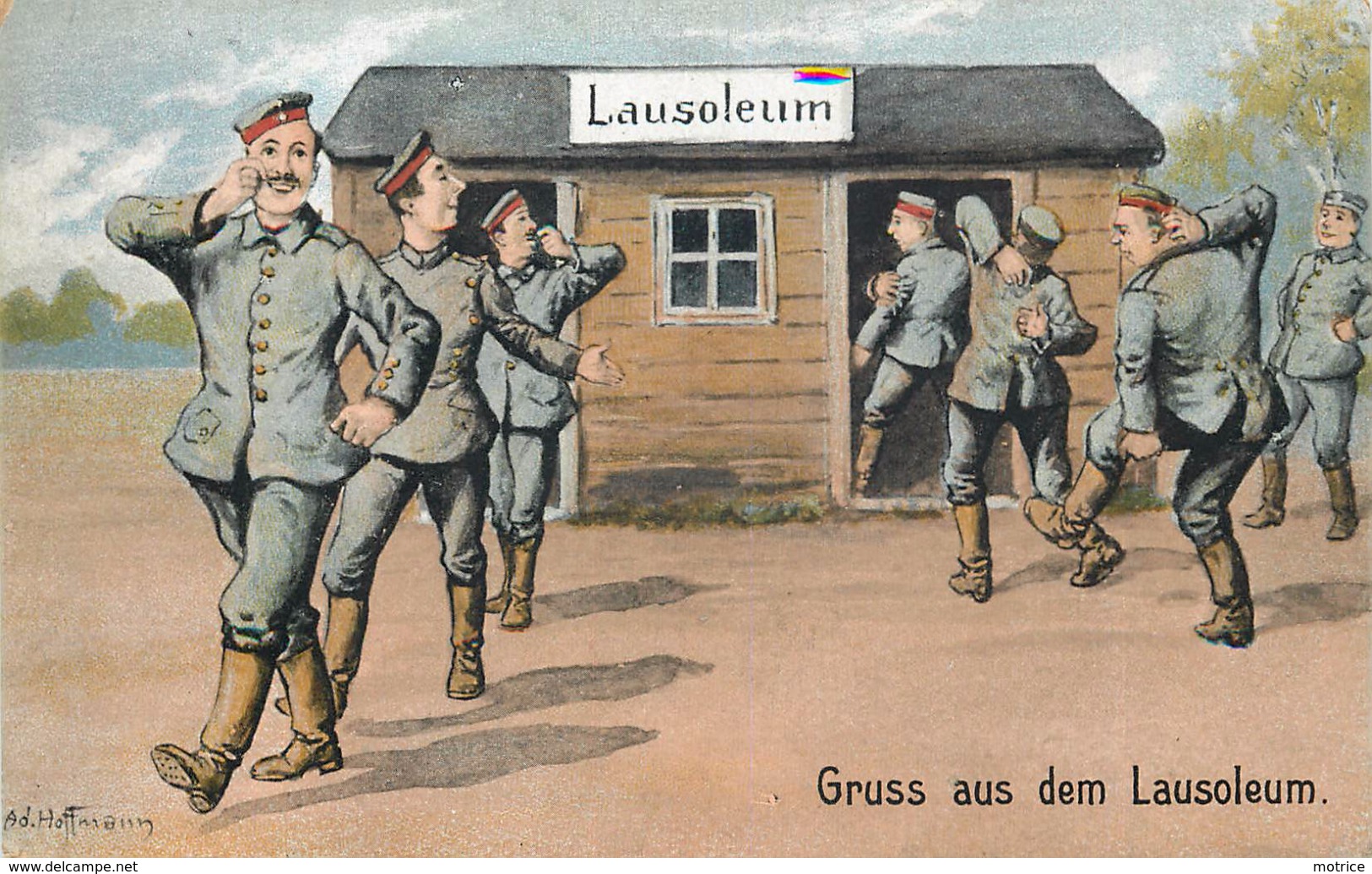 AD  HOFFMANN (illustrateur) - Soldats Allemands,gruss Aus Dem Lausoleum. - Hoffmann, Ad.