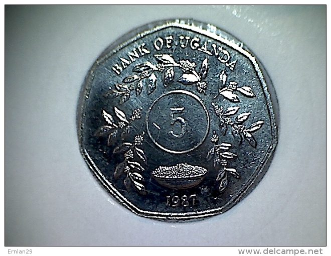 Uganda 5 Shillings 1987 - Ouganda
