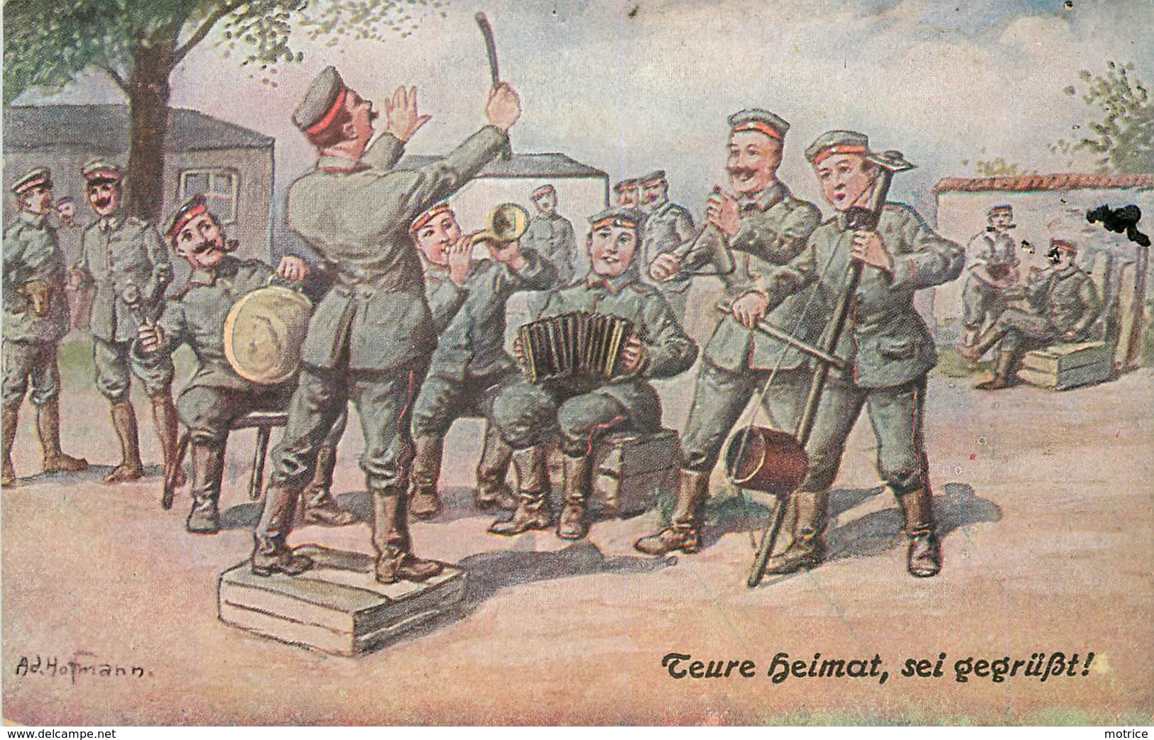 AD  HOFFMANN (illustrateur) - Soldats Allemands,Teure Heimat, Sei Gegrüsst. - Hoffmann, Ad.