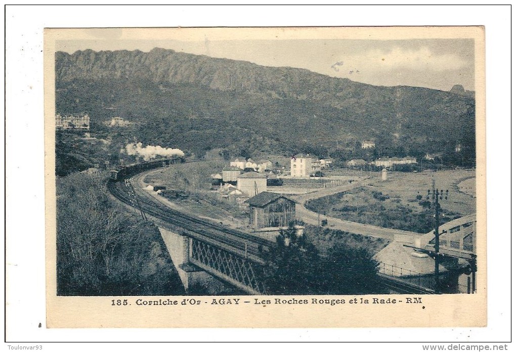 AGAY - VAR - LES ROCHES ROUGES ET LA RADE - TRAIN - Autres & Non Classés