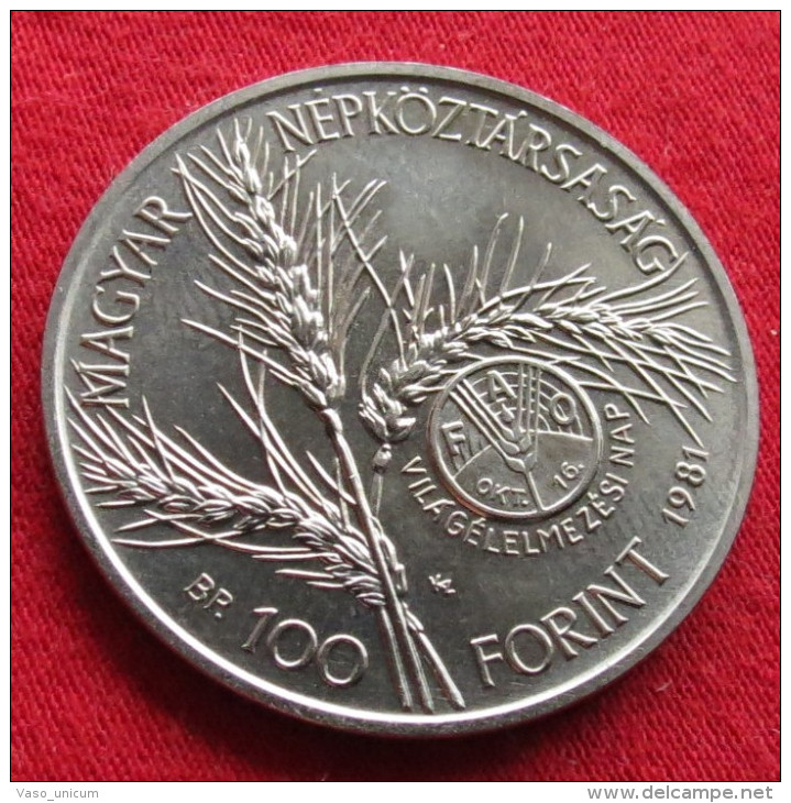 Hungary 100 Forint 1981 Fao F.a.o. - Hongrie