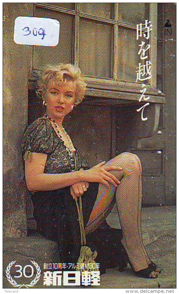 Télécarte Japon *   * MARILYN MONROE (309)  Vedette De Cinéma * Japan Movie Star Phonecard * Kino TK - Cine