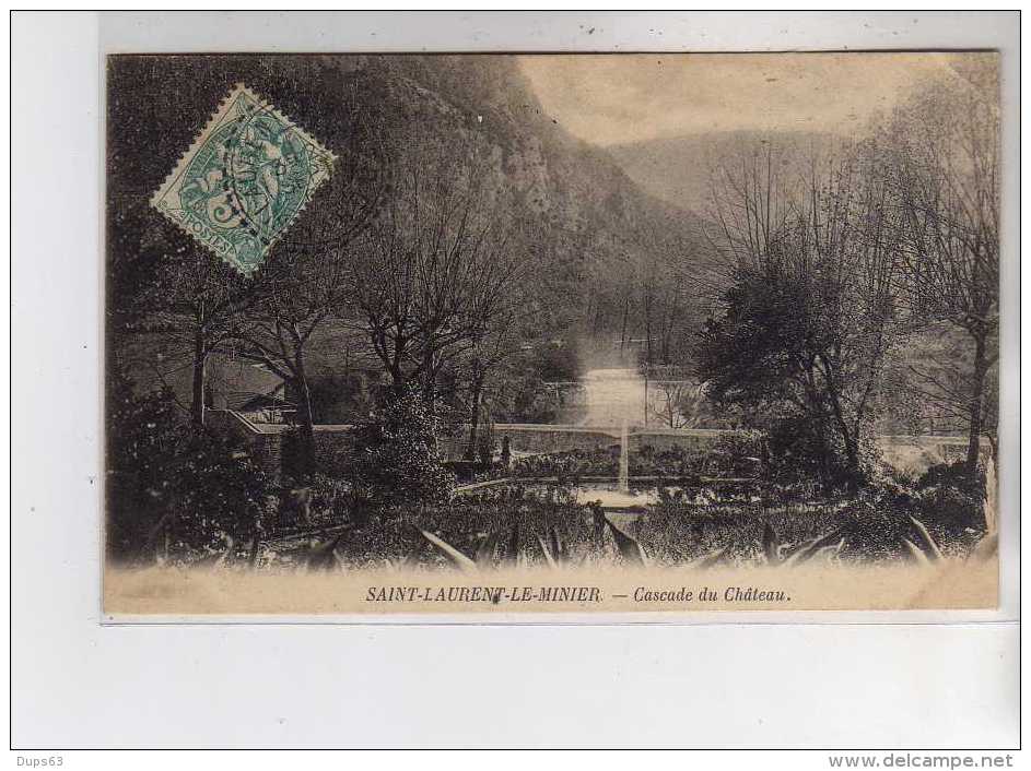 SAINT LAURENT LE MINIER - Cascade Du Château - Très Bon état - Autres & Non Classés