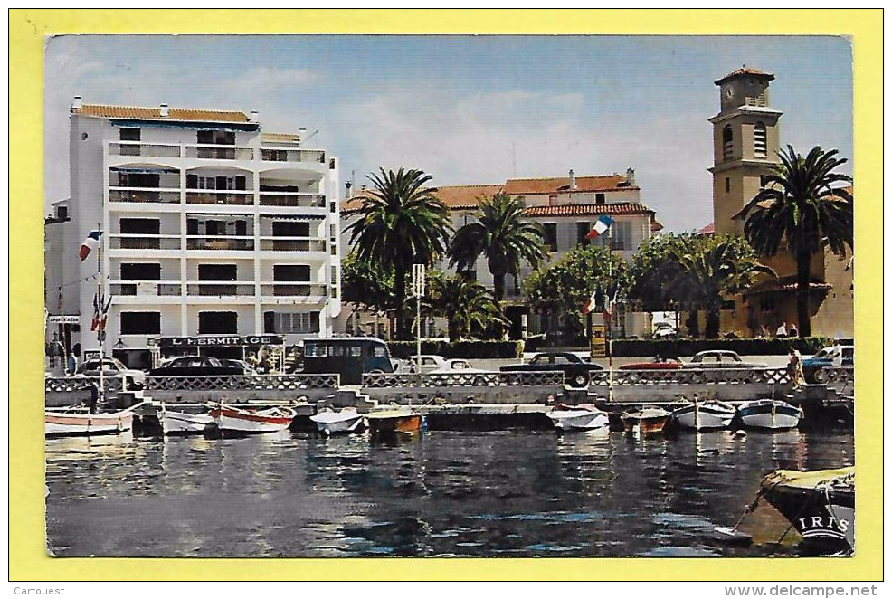 CPSM 83 St MAXIME Le Port Et Hôtel Hermitage (Prix Fixe Et Net) - Sainte-Maxime