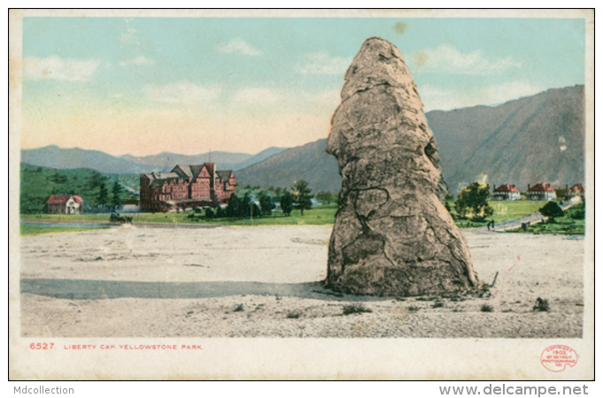 US YELLOWSTONE / Liberty Cap, Yellowstone Park / CARTE COULEUR - Yellowstone