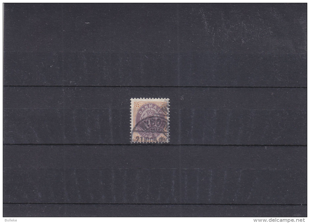 Danemark - Yvert 28 ( A ) Oblitéré -  Lilas - Dent 12,5 - Valeur 25 Euros - Used Stamps