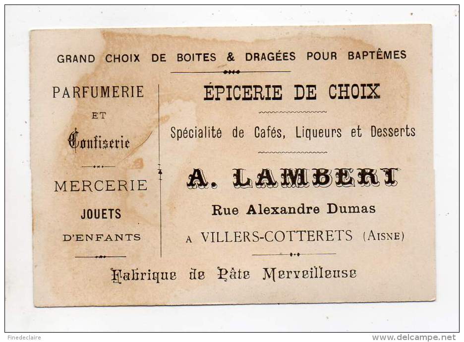 Chromo - Epicerie A. Lambert, Villers Cottrets - Histoire De L'habitation Humaine - Maison Et Costumes Grecs - Autres & Non Classés