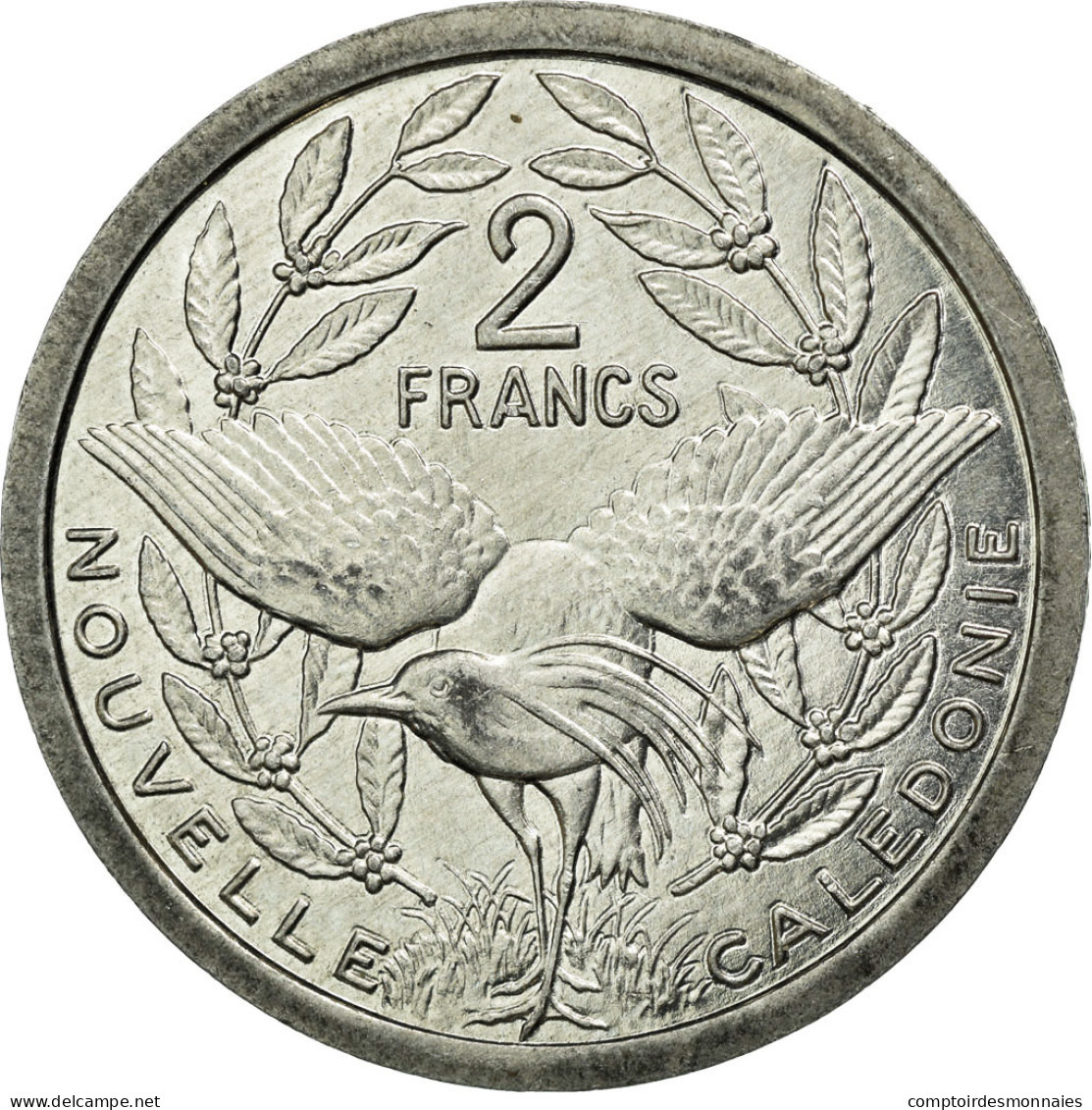 Monnaie, Nouvelle-Calédonie, 2 Francs, 1987, Paris, TTB+, Aluminium, KM:14 - Nuova Caledonia