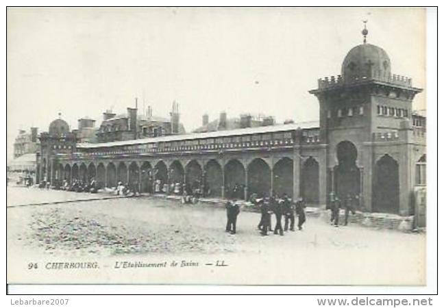 94 - CHERBOURG - L'ETABLISSEMENT DE BAINS  ( Animées ) - Cherbourg